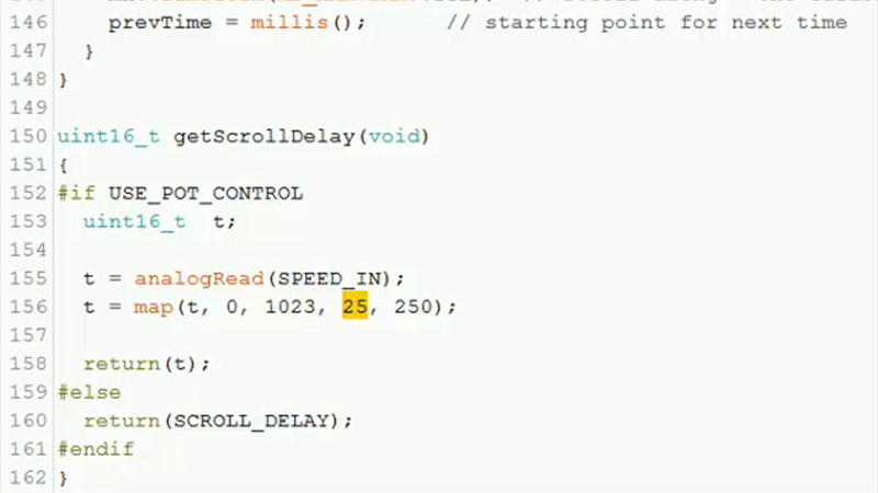 Arduino text scrolling code 3 image