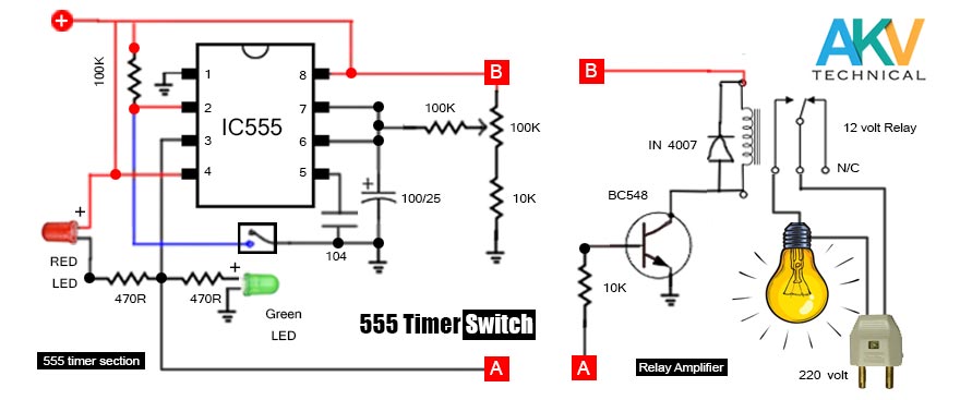 555 timer circuit diagram